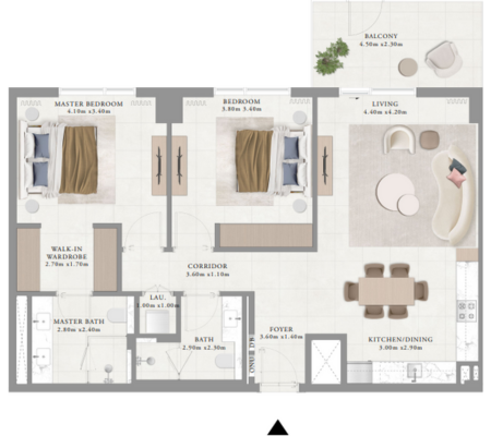 2 BEDROOM-1A