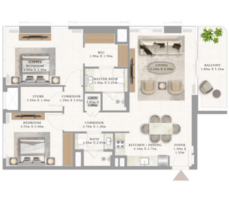 2 BEDROOM TYPE 2A